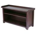 Winsome Trading Milan Bench with Storage shelf 94640